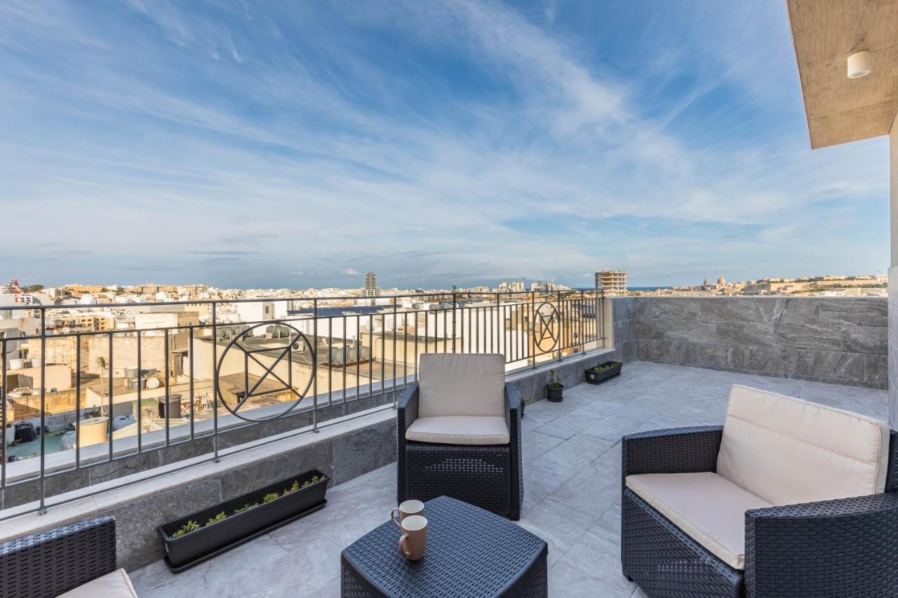 Terrace View-Stylish Two Bedrooms Fully Ac-Wifi Penthouse Msida Exterior foto