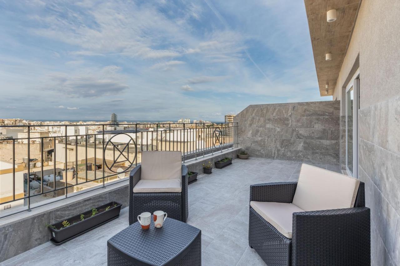 Terrace View-Stylish Two Bedrooms Fully Ac-Wifi Penthouse Msida Exterior foto